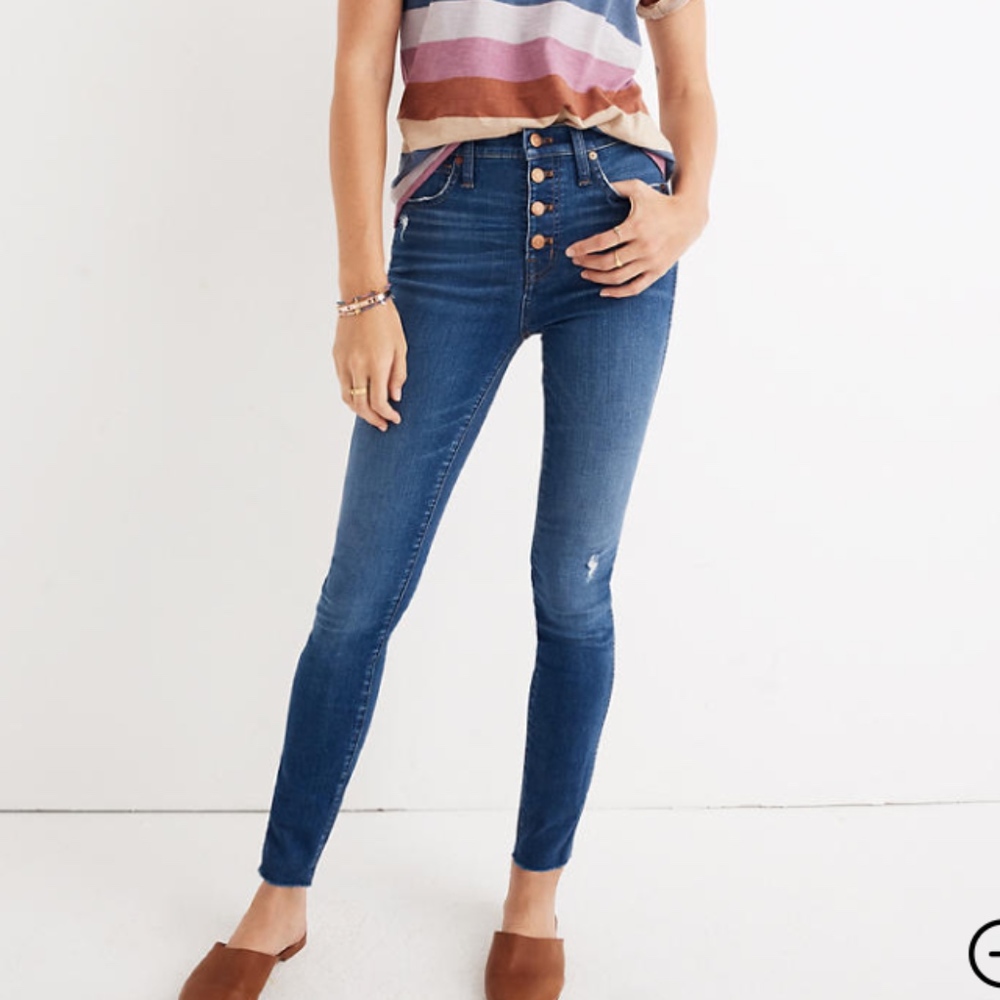Madewell High-Rise Skinny Jeans in Hanna Wash 26P